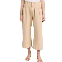 Sweet Talk Crop Cotton Wide Leg Pants