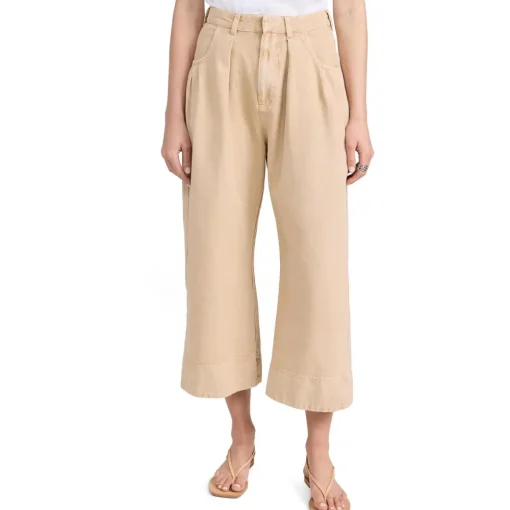 Sweet Talk Crop Cotton Wide Leg Pants