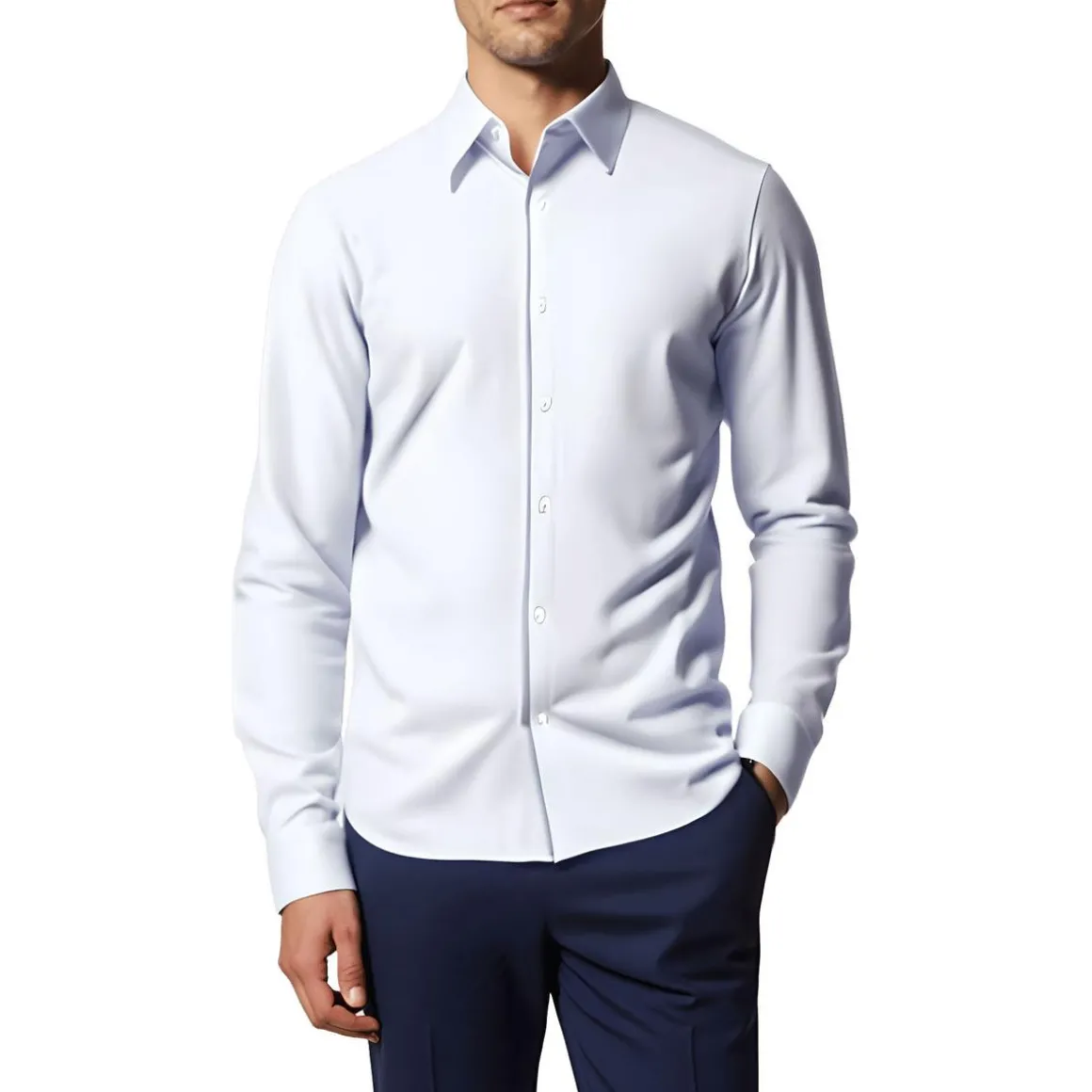 Sylvain ND Collar Cotton Button-Down Shirt