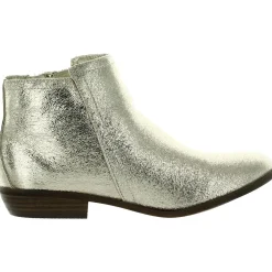 Tabara Metallic Double Zipper Ankle Boots
