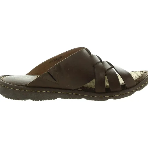 Tarpon Criss-Cross Leather Flatform Sandals