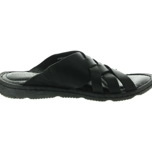 Tarpon Criss-Cross Leather Flatform Sandals