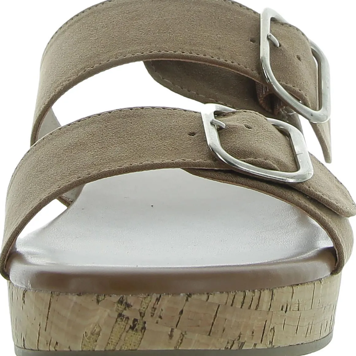 Temppestt Open Toe Double Buckl Slide Sandals