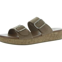 Temppestt Open Toe Double Buckl Slide Sandals