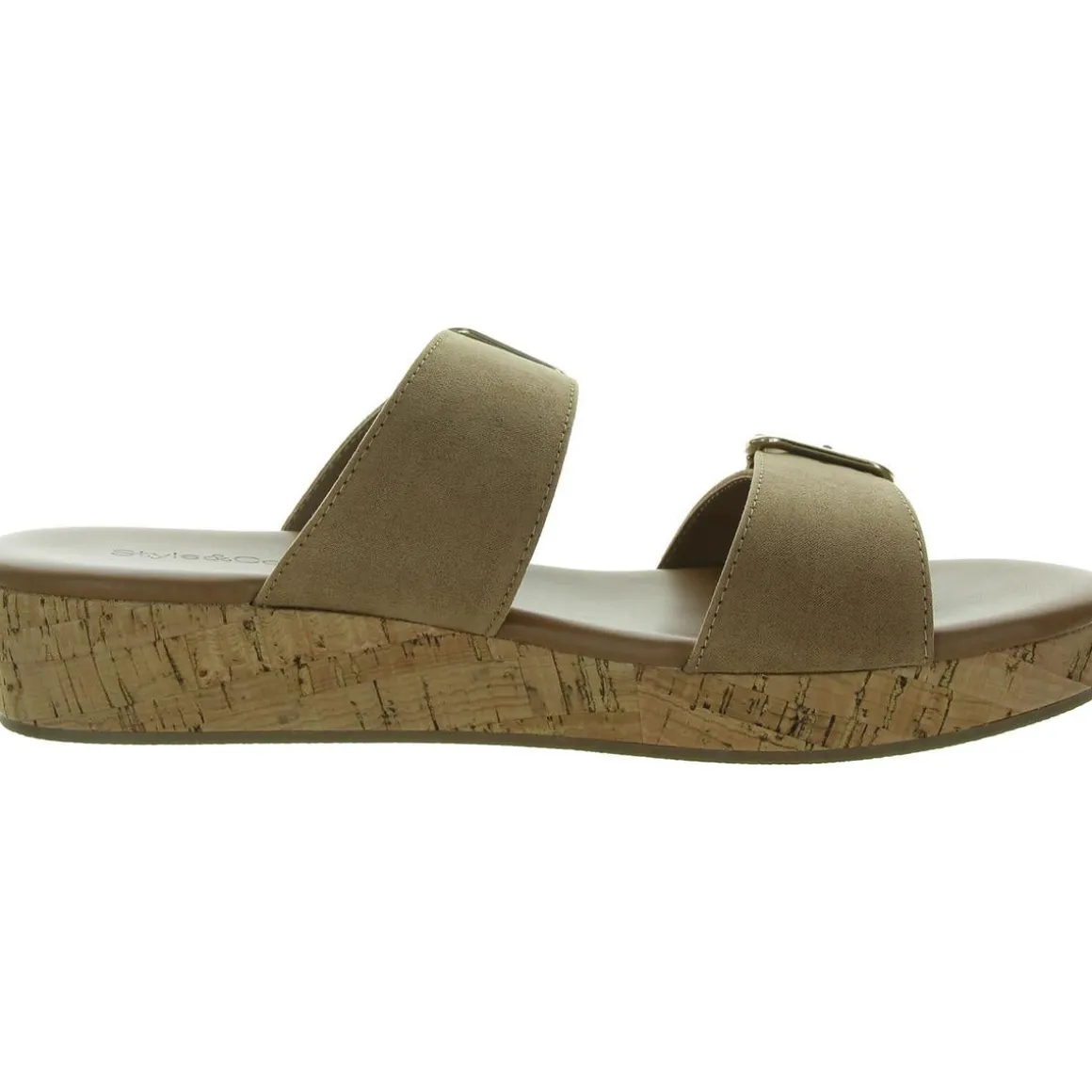 Temppestt Open Toe Double Buckl Slide Sandals