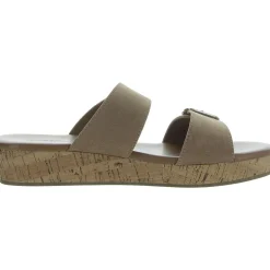 Temppestt Open Toe Double Buckl Slide Sandals