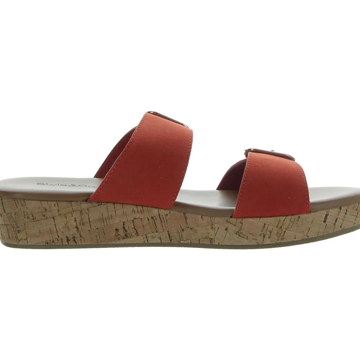 Temppestt Open Toe Double Buckl Slide Sandals