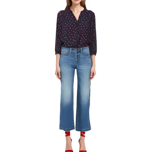 Teresa Tummy Slimming Denim Wide Leg Jeans