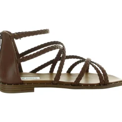 TESSI Braided Faux Leather Strappy Sandals