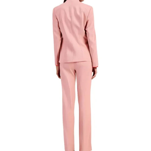 Textured One-Button Blazer