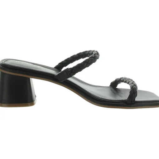 Thoral Leather Square Toe Slide Sandals