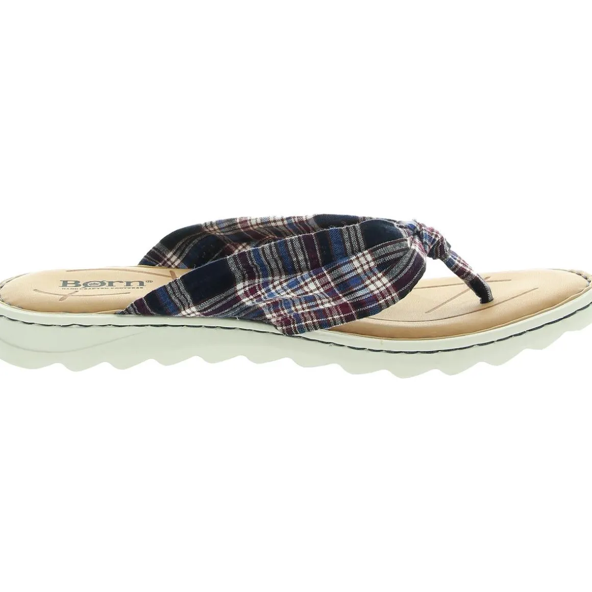 Tide Leather Thong Flat Sandals