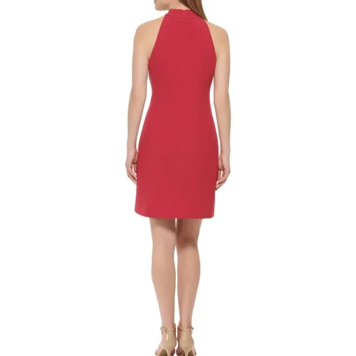 Tie Neck Short Halter Dress