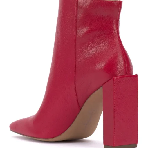Timea Zipper Heels Ankle Boots