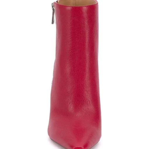 Timea Zipper Heels Ankle Boots