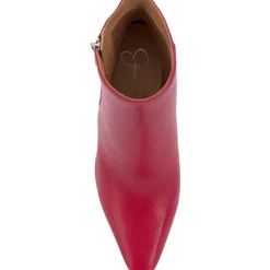 Timea Zipper Heels Ankle Boots