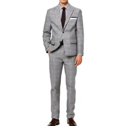 Tommy Plaid Wool Two-Button Blazer