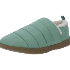 Tranquil Nylon Faux Fur Lined Loafer Slippers