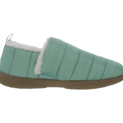 Tranquil Nylon Faux Fur Lined Loafer Slippers