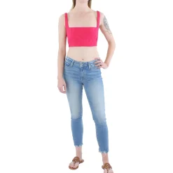 Tweed Square Neck Cropped
