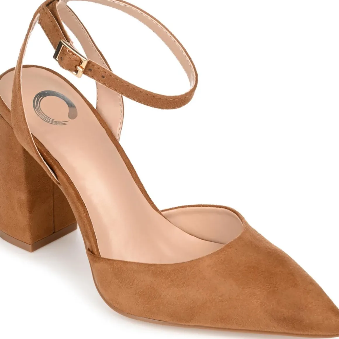 Tyyra Ankle Strap Pointed Toe Slingback Heels