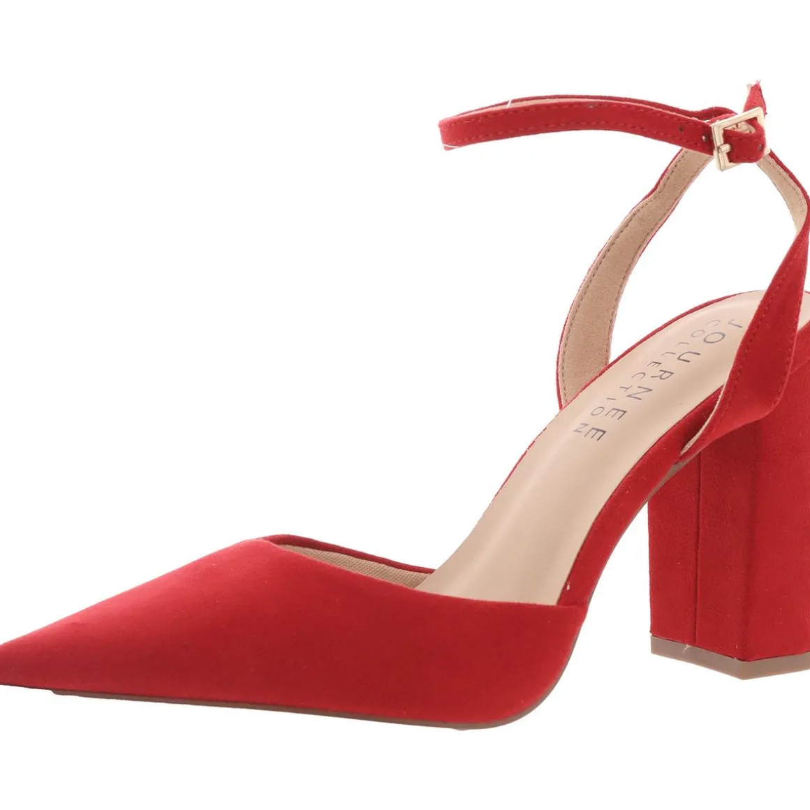 Tyyra Ankle Strap Pointed Toe Slingback Heels