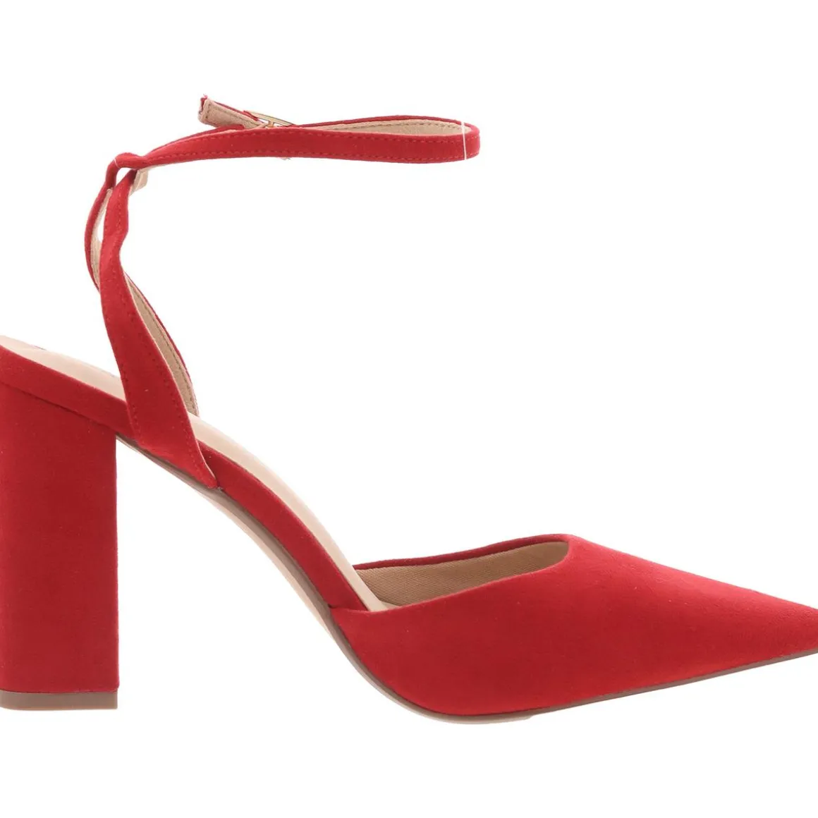 Tyyra Ankle Strap Pointed Toe Slingback Heels