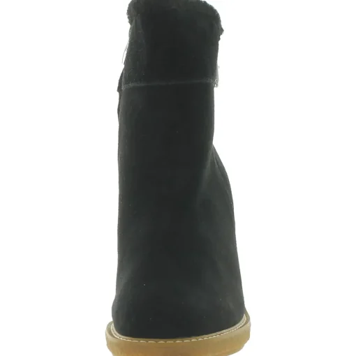 Ulayna Suede Faux Fur Wedge Boots