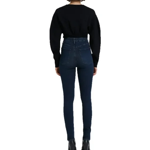 Ultra High Rise Medium Wash Skinny Jeans
