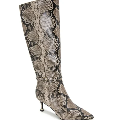 Utah Zipper Leather Knee-High Boots