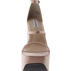 Varia Satin Strappy Wedge Heels