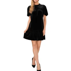 Velour Shift Dress