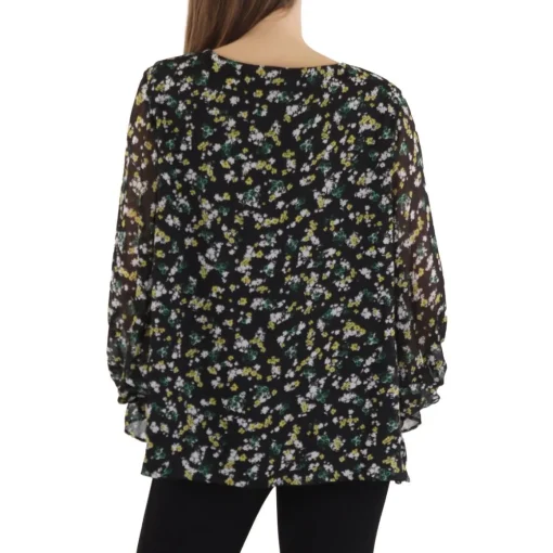 V-Neck Office Blouse