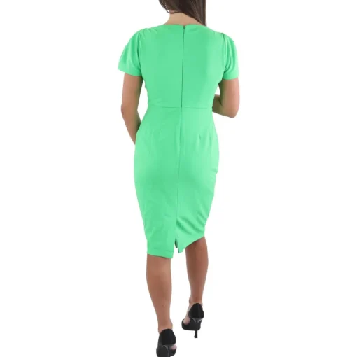 V-neck Office Sheath Dress