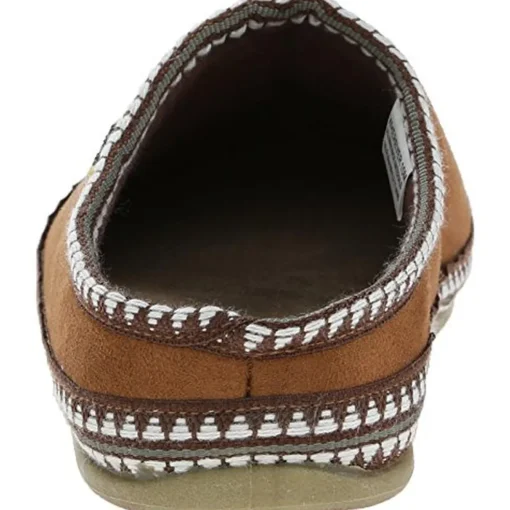 Wherever Faux Suede Knit Trim Mule Slippers