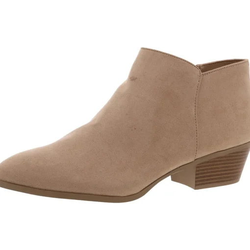 WileyF1 Solid Textured Ankle Boots