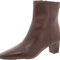 WILLA-BO-BTE Zipper Leather Ankle Boots