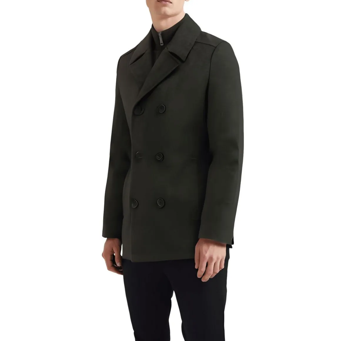 Wool Blend Cold Weather Pea Coat