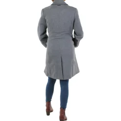 Wool Blend Double Breasted Wool Coat