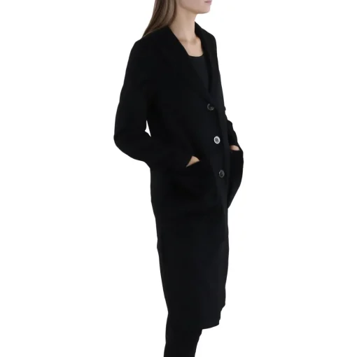 Wool Blend Long Wool Coat