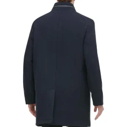 Wool Blend Single Breasted Pea Coat