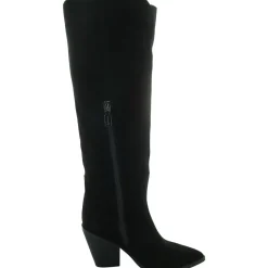 Wrangle Suede Stacked Heel Knee-High Boots