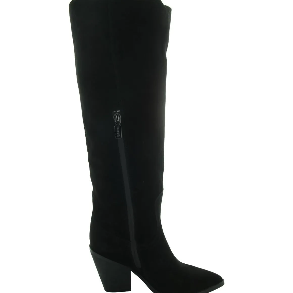 Wrangle Suede Stacked Heel Knee-High Boots