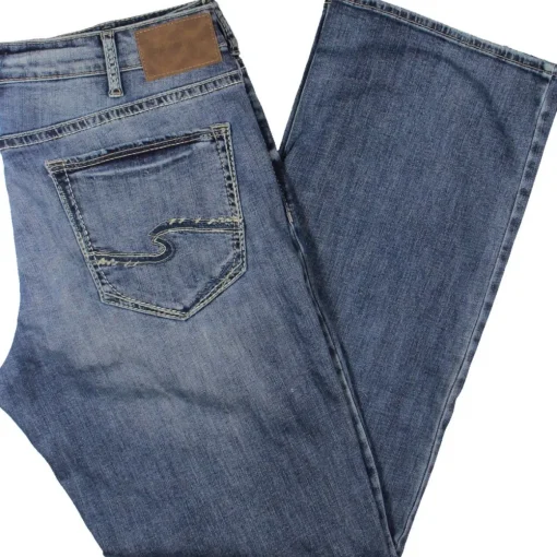 Zac Relaxed Fit Contrast Stitching Straight Leg Pants