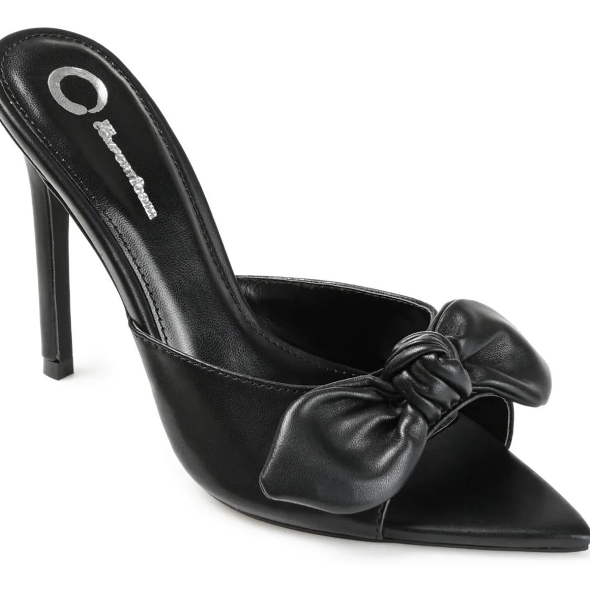 ZELAH Faux Leather Open Toe Pumps