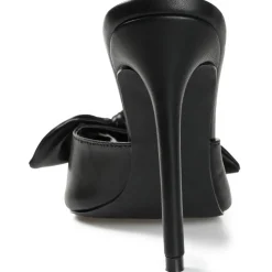 ZELAH Faux Leather Open Toe Pumps