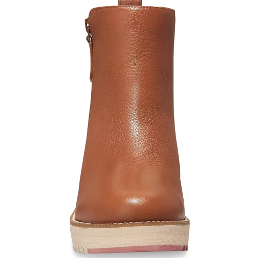 ZG City Wedge Side Leather Ankle Boots