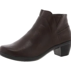 Zipper Faux Leather Booties