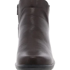 Zipper Faux Leather Booties