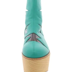 Zipper Leather Ankle Boots